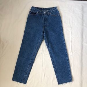 Vintage Levi’s Raw Hem Dark Wash Jeans